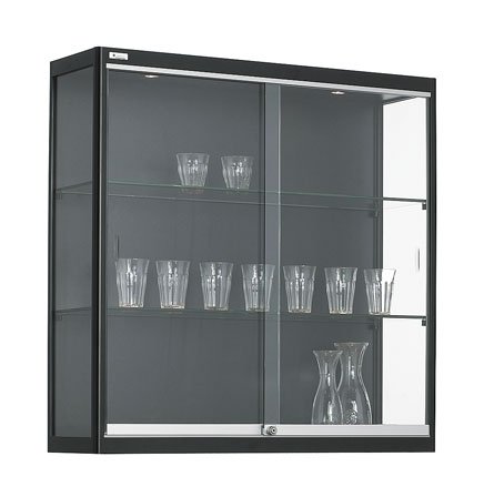 Wandvitrine met gehard glas