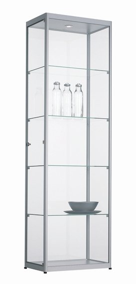 Glazen vitrinekast 200x60x40