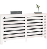 Radiatorombouw 153x19x84 cm massief grenenhout wit