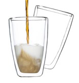 2-delige Glazenset latte macchiato 400 ml transparant