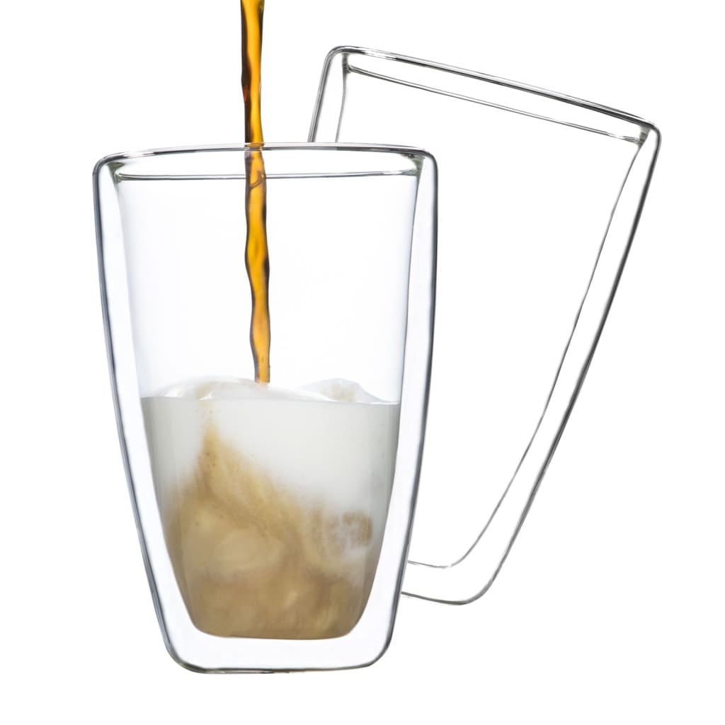 2-delige Glazenset latte macchiato 400 ml transparant