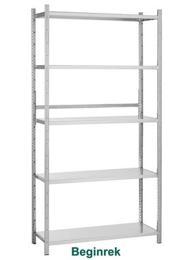 Gegalvaniseerde metalen stelling voor in magezijn