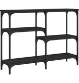 VidaXL Wandtafel 102x29x75 cm bewerkt hout zwart