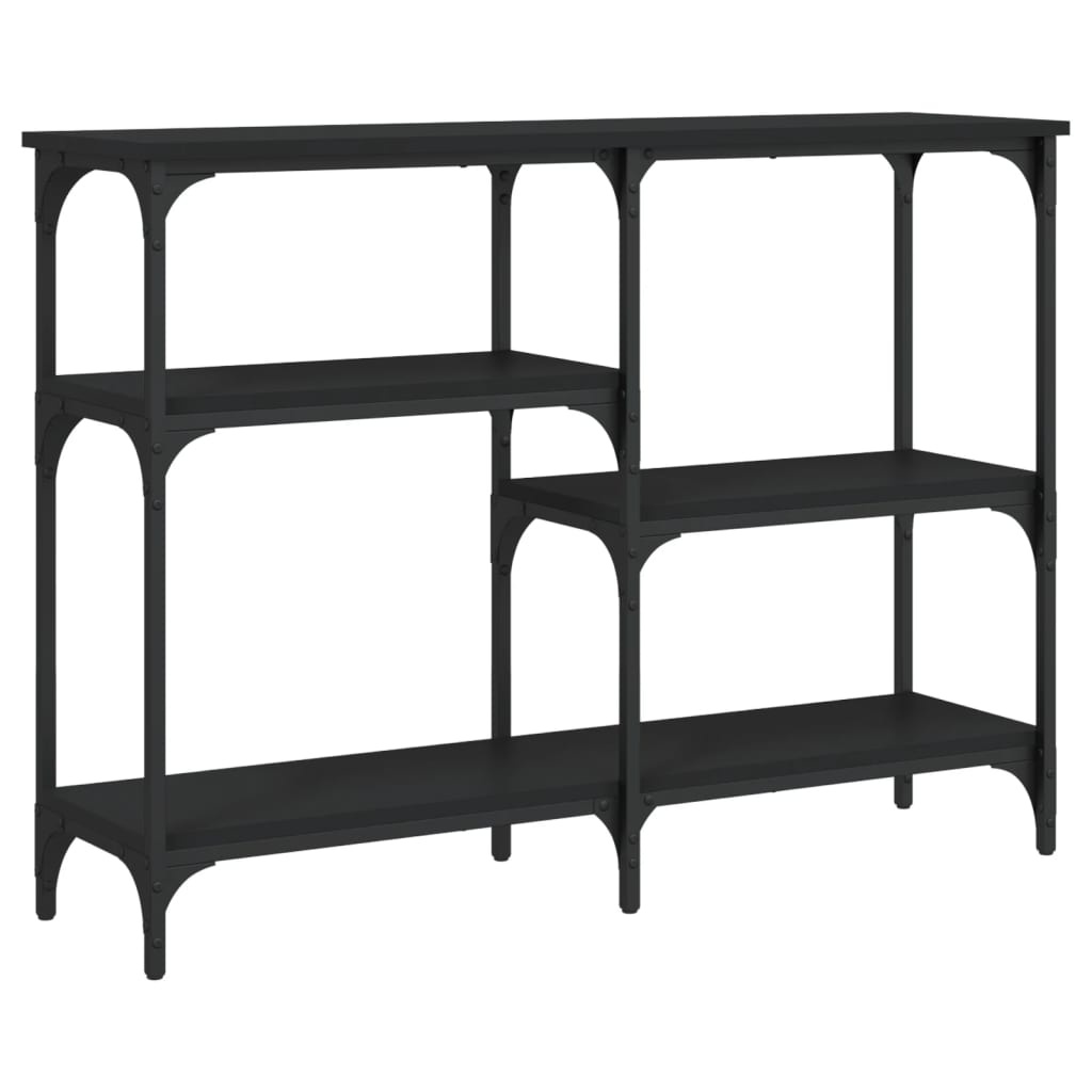 VidaXL Wandtafel 102x29x75 cm bewerkt hout zwart
