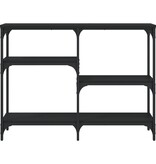 VidaXL Wandtafel 102x29x75 cm bewerkt hout zwart