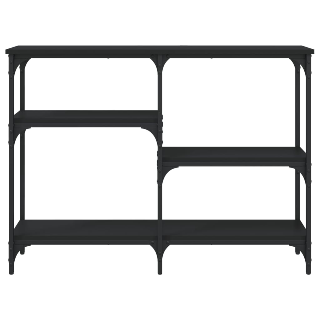 VidaXL Wandtafel 102x29x75 cm bewerkt hout zwart
