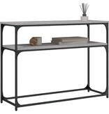 VidaXL Wandtafel 100x35,5x75 cm bewerkt hout grijs sonoma eikenkleurig