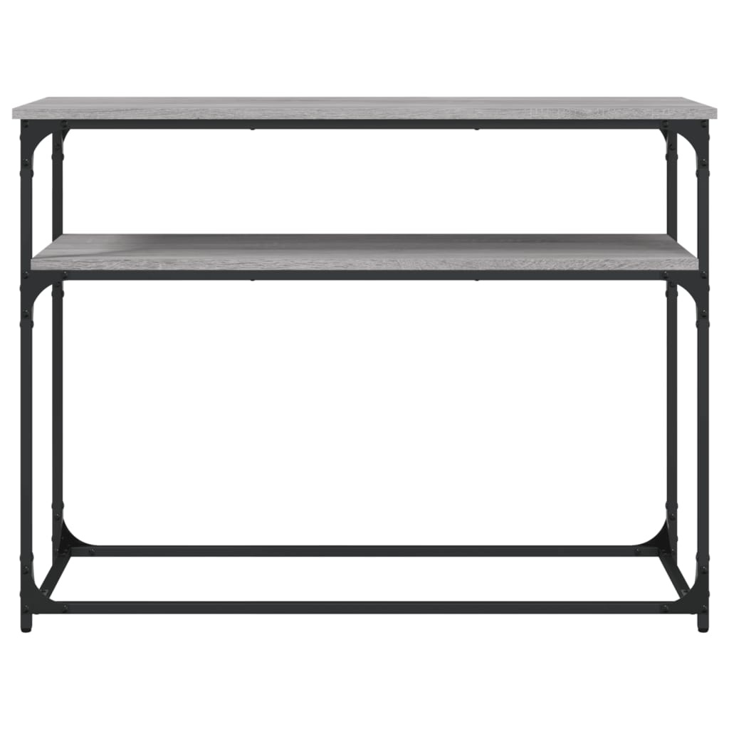 VidaXL Wandtafel 100x35,5x75 cm bewerkt hout grijs sonoma eikenkleurig