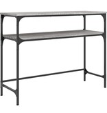 VidaXL Wandtafel 100x35,5x75 cm bewerkt hout grijs sonoma eikenkleurig