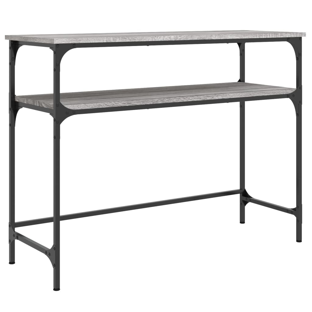 VidaXL Wandtafel 100x35,5x75 cm bewerkt hout grijs sonoma eikenkleurig