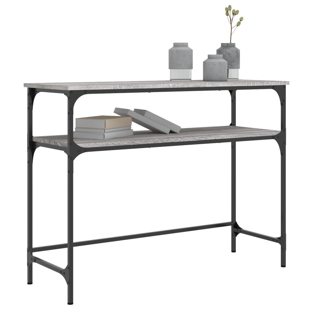 VidaXL Wandtafel 100x35,5x75 cm bewerkt hout grijs sonoma eikenkleurig