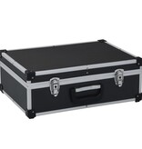 vidaXL Gereedschapskoffer 46x33x16 cm aluminium zwart