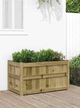 VidaXL Plantenbak 90x50x50 cm geïmpregneerd grenenhout