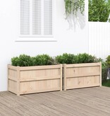 VidaXL Plantenbakken 2 st cm massief grenenhout