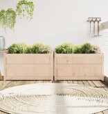 VidaXL Plantenbakken 2 st cm massief grenenhout