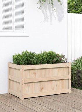 VidaXL Plantenbak 90x50x50 cm massief grenenhout
