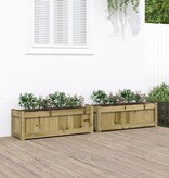 VidaXL Plantenbakken 2 st cm geïmpregneerd hout