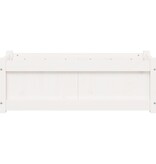 VidaXL Plantenbak 90x31x31 cm massief grenenhout wit