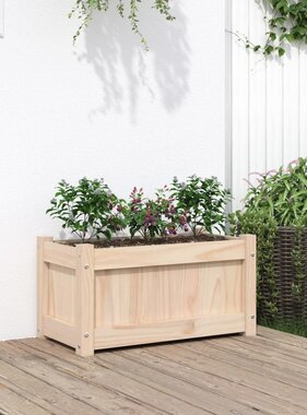 VidaXL Plantenbak 60x31x31 cm massief grenenhout