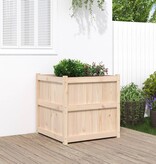 VidaXL Plantenbak 70x70x70 cm massief grenenhout