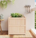 VidaXL Plantenbak 70x70x70 cm massief grenenhout