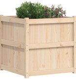 VidaXL Plantenbak 70x70x70 cm massief grenenhout