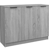 VidaXL Dressoir 90,5x30x70 cm bewerkt hout grijs sonoma eikenkleurig