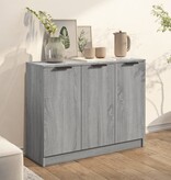 VidaXL Dressoir 90,5x30x70 cm bewerkt hout grijs sonoma eikenkleurig