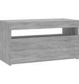VidaXL Tv-meubel met LED-verlichting 75x35x40 cm grijs sonoma eiken