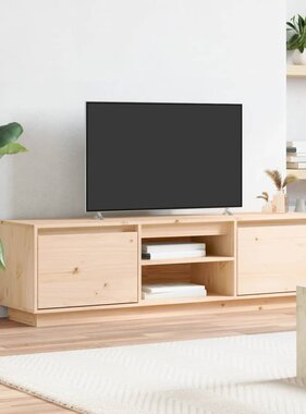 vidaXL Tv-meubel 140x35x40 cm massief grenenhout