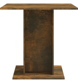 VidaXL Eettafel 80x80x75 cm bewerkt hout gerookt eiken