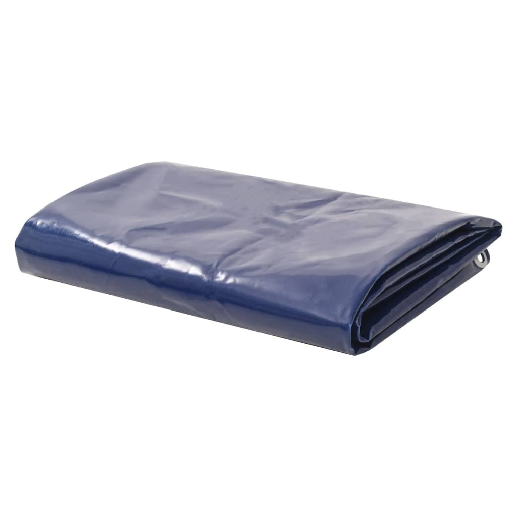 vidaXL Dekzeil 650 g/m² 4x4 m blauw