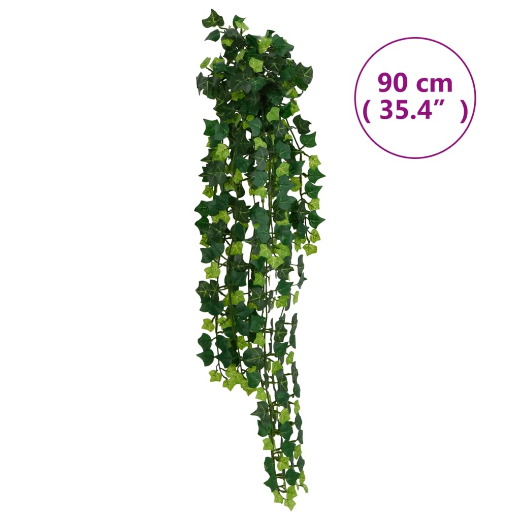 vidaXL Kunsthangplanten 12 st 339 bladeren 90 cm groen