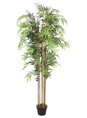 vidaXL Kunstplant bamboe 1095 bladeren 150 cm groen