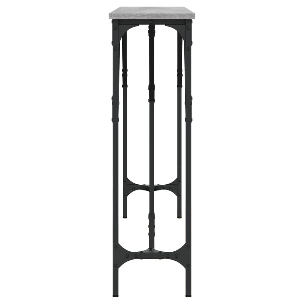 VidaXL Wandtafel 140x23x75 cm bewerkt hout grijs sonoma