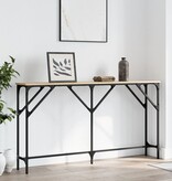 VidaXL Wandtafel 140x23x75 cm bewerkt hout sonoma eikenkleurig
