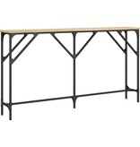 VidaXL Wandtafel 140x23x75 cm bewerkt hout sonoma eikenkleurig