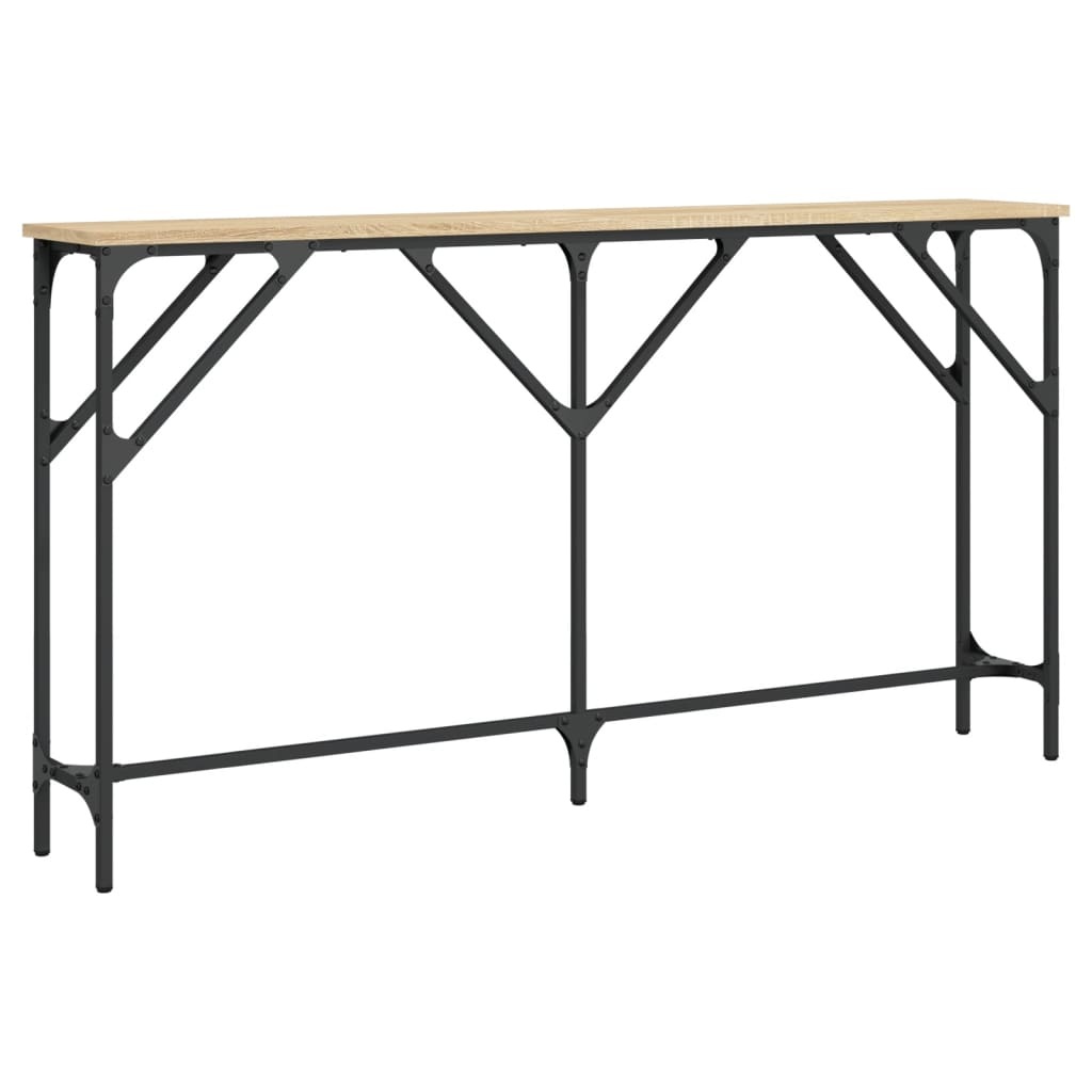 VidaXL Wandtafel 140x23x75 cm bewerkt hout sonoma eikenkleurig
