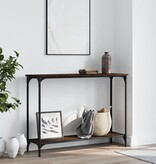 VidaXL Wandtafel 101x30,5x75 cm bewerkt hout bruineikenkleurig