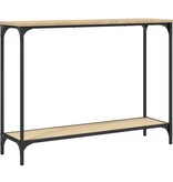 VidaXL Wandtafel 101x30,5x75 cm bewerkt hout sonoma eikenkleurig