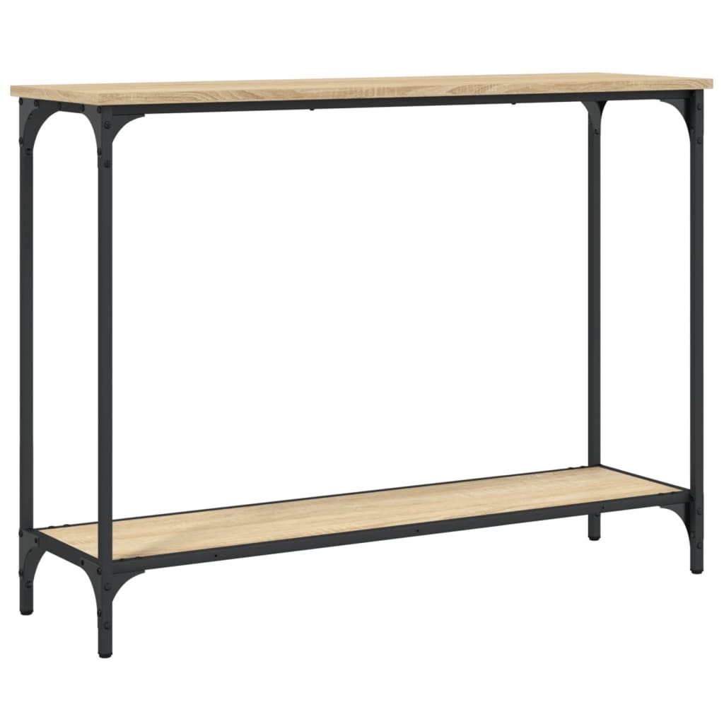 VidaXL Wandtafel 101x30,5x75 cm bewerkt hout sonoma eikenkleurig