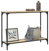 VidaXL Wandtafel 101x30,5x75 cm bewerkt hout sonoma eikenkleurig