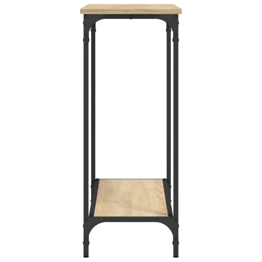 VidaXL Wandtafel 101x30,5x75 cm bewerkt hout sonoma eikenkleurig