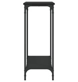 VidaXL Wandtafel 101x30,5x75 cm bewerkt hout zwart