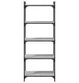 VidaXL Boekenkast 5-laags 60x30x154 cm bewerkt hout grijs sonoma