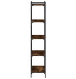 VidaXL Boekenkast 5-laags 60x30x154 cm bewerkt hout gerookt eikenkleur