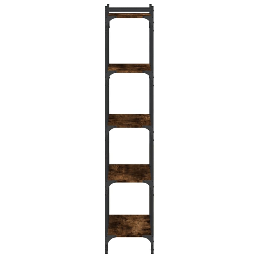 VidaXL Boekenkast 5-laags 60x30x154 cm bewerkt hout gerookt eikenkleur