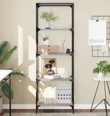VidaXL Boekenkast 5-laags 59x35x171 cm bewerkt hout grijs sonoma eiken