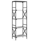 VidaXL Boekenkast 5-laags 59x35x171 cm bewerkt hout grijs sonoma eiken