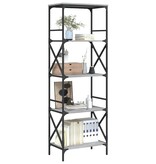 VidaXL Boekenkast 5-laags 59x35x171 cm bewerkt hout grijs sonoma eiken